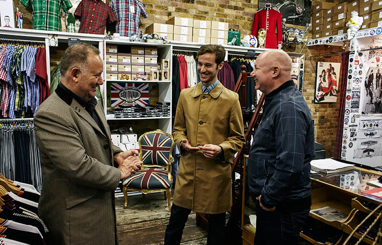 Camden Market fashion - Modfather founders Mario and Daniel Warner